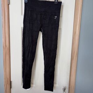 Gymshark Adapt Camo Seamless Leggings Size M B3A6A Black
